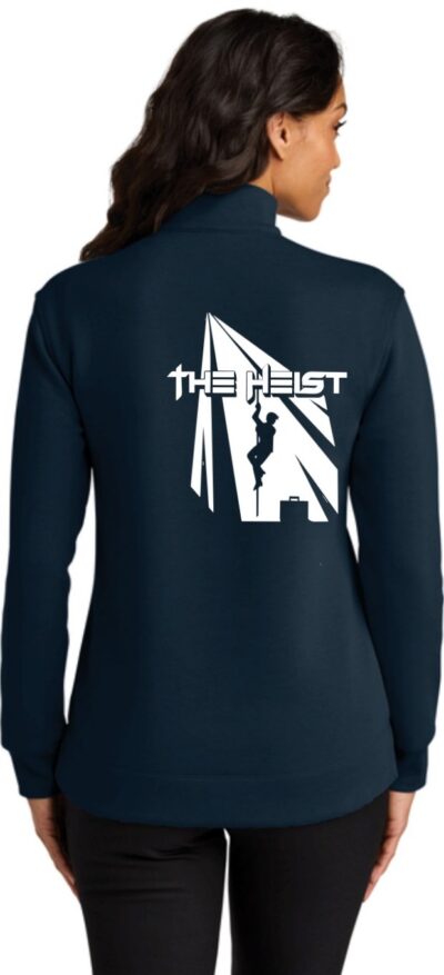 Port Authority Womens Wearever Signature Double Pique 1/4-Zip - Navy / The Heist