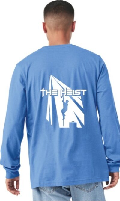 BELLA+CANVAS Unisex Jersey Long Sleeve Tee - Light Blue / The Heist