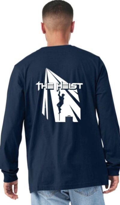 BELLA+CANVAS Unisex Jersey Long Sleeve Tee - Navy / The Heist