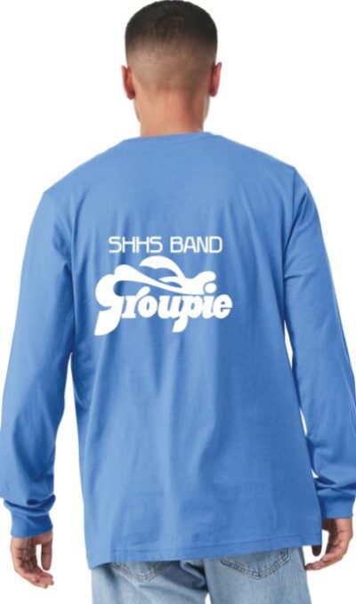 BELLA+CANVAS Unisex Jersey Long Sleeve Tee - Light Blue / SHHS Band Groupie