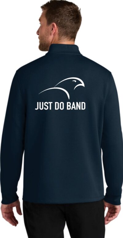 Port Authority Wearever Signature Double Pique 1/4-Zip - Navy / Just Do Band