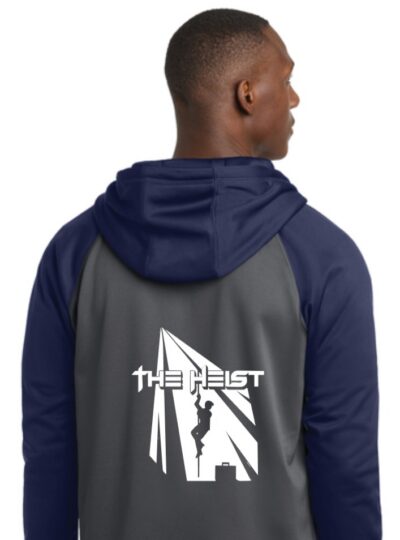 Sport-Tek Sport-Wick Varsity Fleece Full-Zip Hooded Jacket - Grey/Navy / The Heist