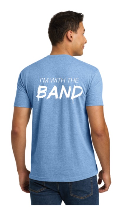 Next Level Apparel Adult CVC Tee - Light Blue / I'm With The Band